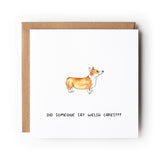 Did Someone Say Welsh Cakes? Funny Welsh Corgi Card