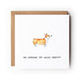 Did Someone Say Welsh Cakes? Funny Welsh Corgi Card