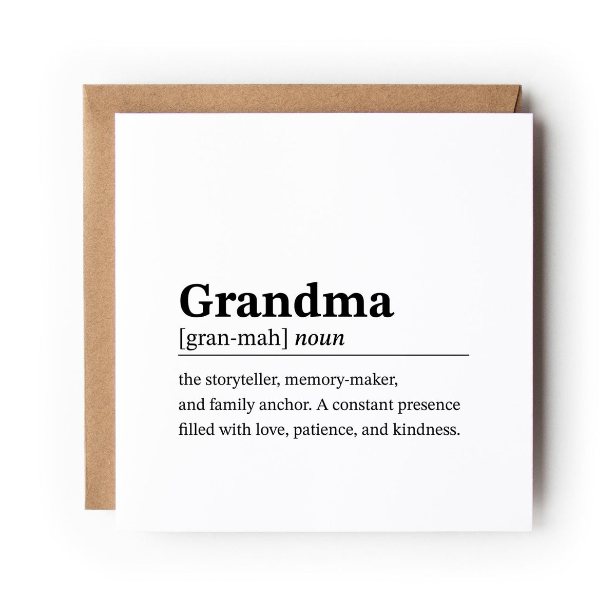 Grandma Mothers Day Card Definition Style Card