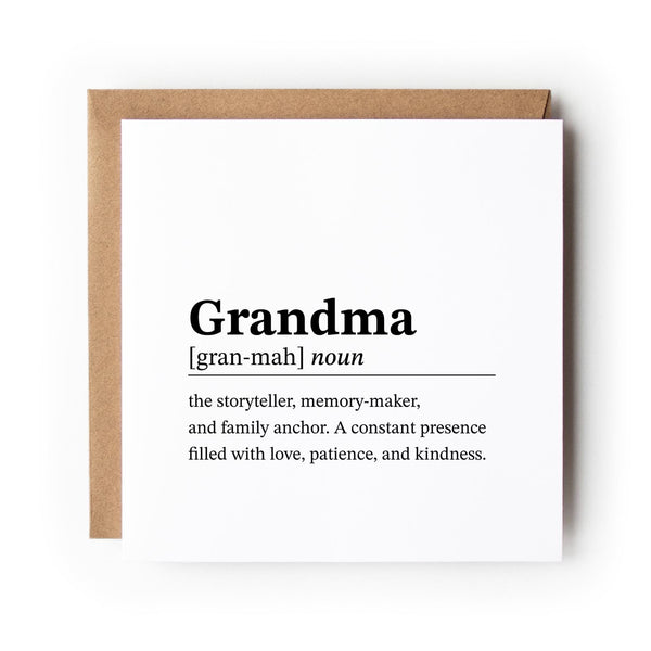 Grandma Mothers Day Card Definition Style Card