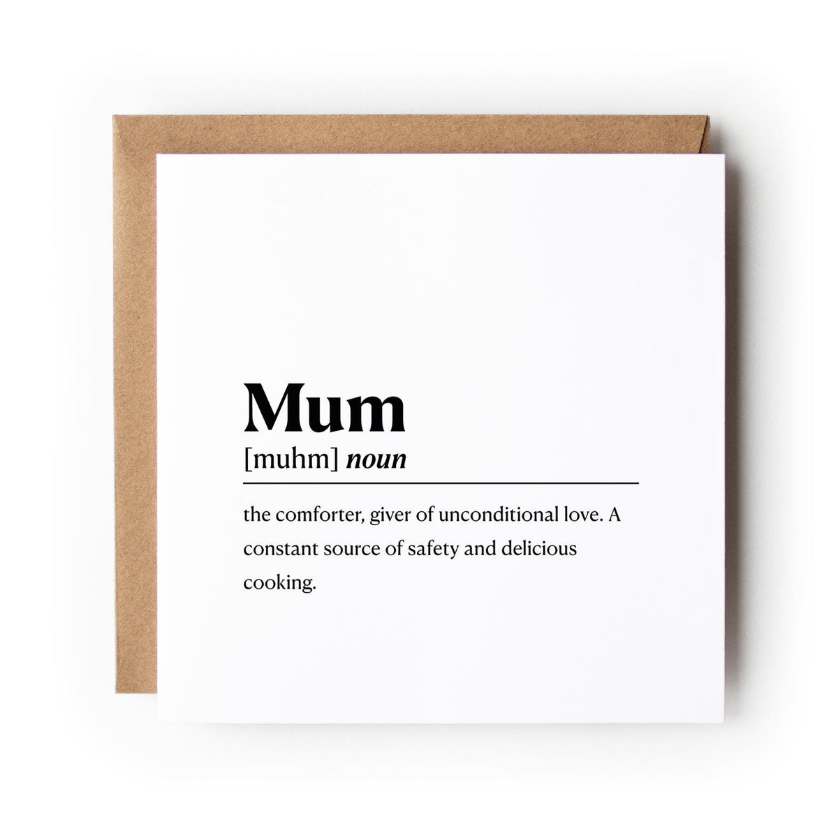 Mum Definition Mothers Day Card
