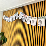 Newborn to 12 Months Milestone Bunting, First Birthday Photo Bunting, Keepsake Prints