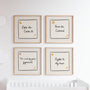 Welsh Nursery Prints, Set of 4, Welsh Language Wall Art