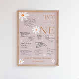First Birthday Card Collage Print