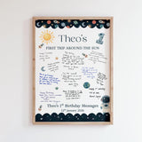 Personalised 1st Birthday Card Collage Message Keepsake Print