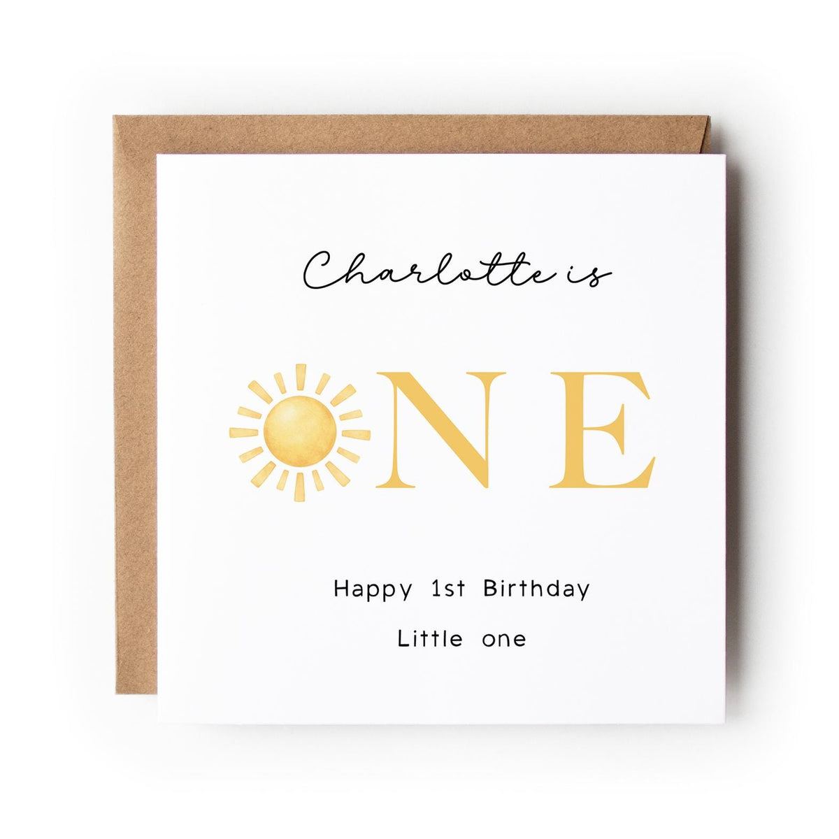 Sunshine 1st Birthday Greeting Card