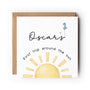 First Trip Around The Sun, 1st Birthday Greeting Card