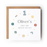 First Trip Around The Sun, 1st Birthday Greeting Card