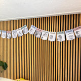 Newborn to 12 Months Milestone Bunting, First Birthday Photo Bunting, Keepsake Prints