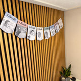 Newborn to 12 Months Milestone Bunting, First Birthday Photo Bunting, Keepsake Prints