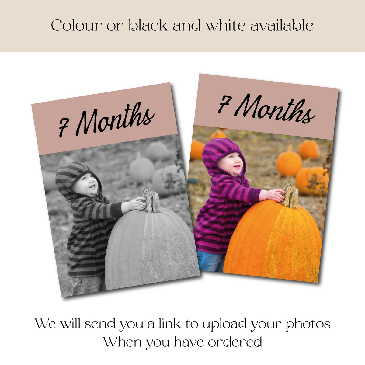 Newborn to 12 Months Milestone Bunting, First Birthday Photo Bunting, Keepsake Prints