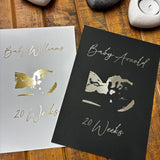 Personalised Ultrasound Keepsake Print in Gold/Silver Foil