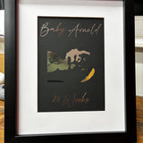 Personalised Ultrasound Keepsake Print in Gold/Silver Foil