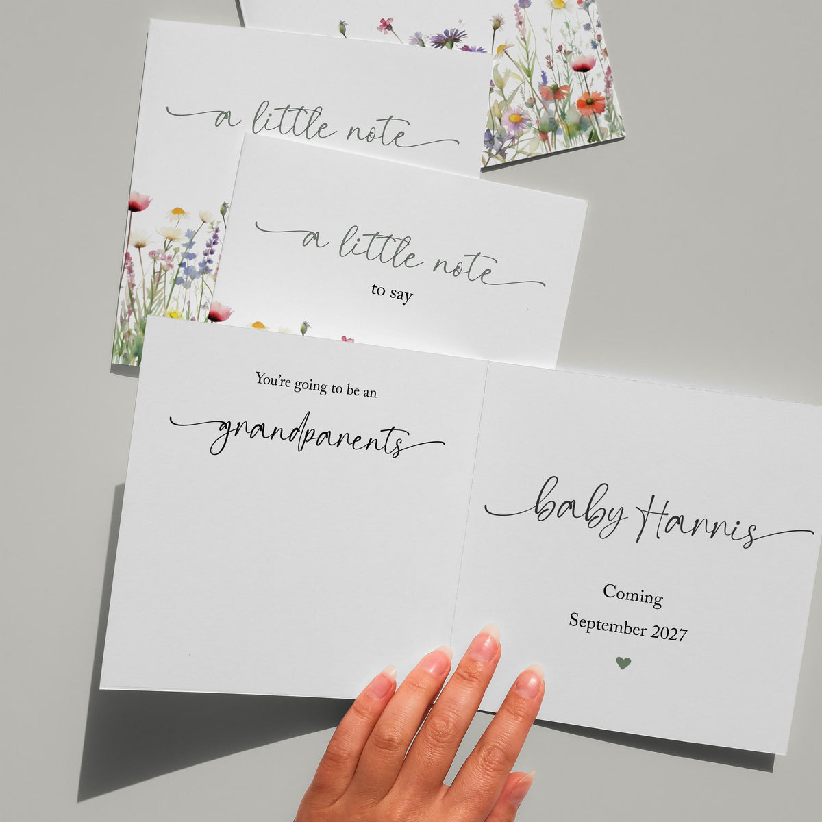 Personalised Pregnancy Reveal Card with Scan Photo, Baby Announcement Keepsake