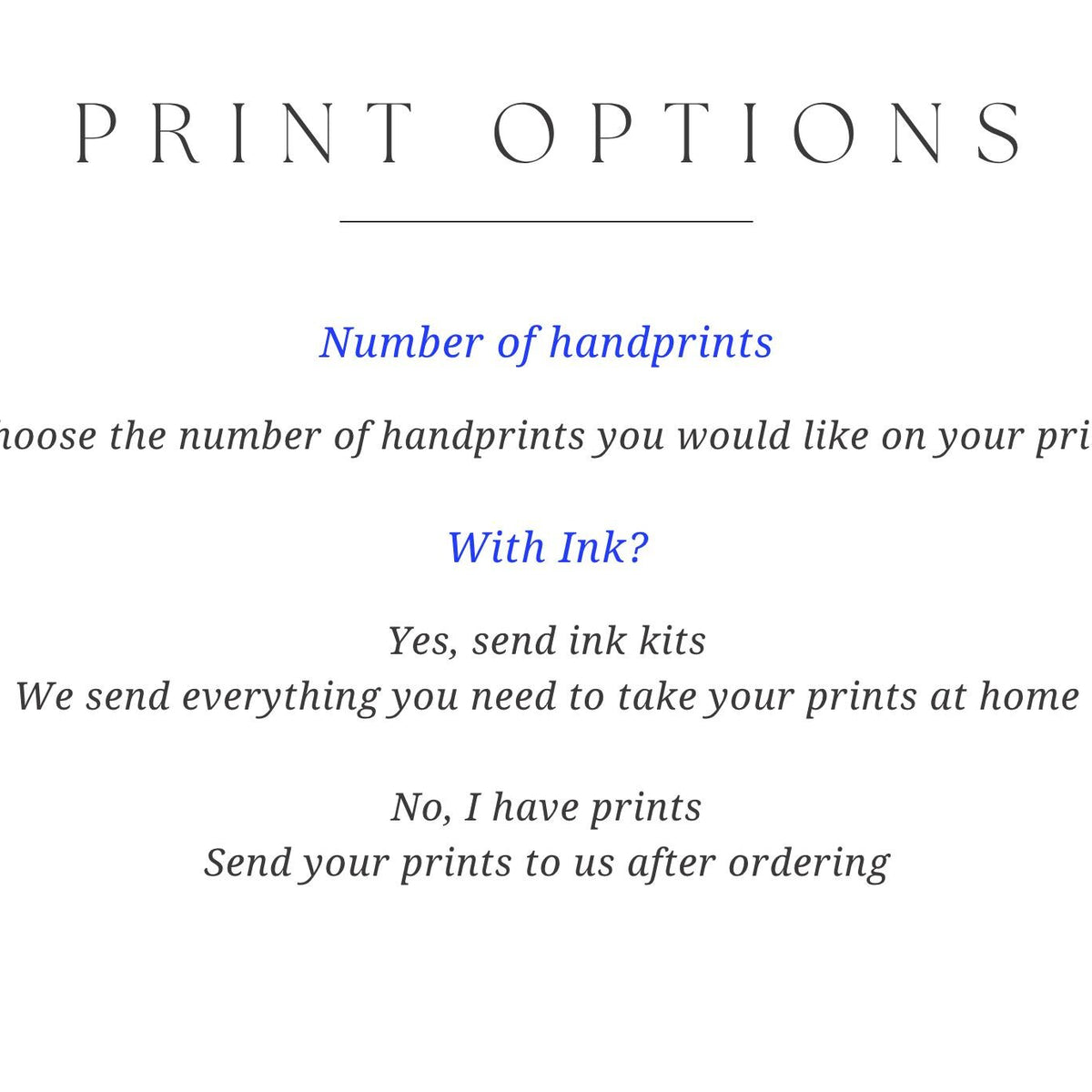 Family Handprint Print Foil Keepsake