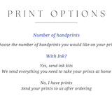 Family Handprint Print Foil Keepsake