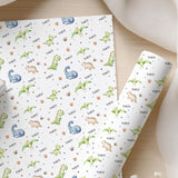 Personalised Dinosaur Wrapping Paper, Birthday Gift Wrap, Dinosaur Birthday, Custom Name Gift Wrap, Childrens Birthday Paper, Dinosaur Theme