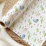 Personalised Dinosaur Wrapping Paper, Birthday Gift Wrap, Dinosaur Birthday, Custom Name Gift Wrap, Childrens Birthday Paper, Dinosaur Theme