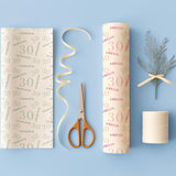 Personalised Birthday Wrapping Paper, Name and Age Gift Wrap, 30th Birthday, Milestone Birthday Gift Wrap, Personalised Gift Wrap Any Age