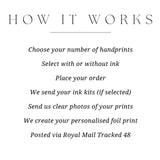 Family Handprint Print Foil Keepsake