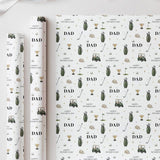 Golf Father’s Day Wrapping Paper, Dad Golf Gift Wrap, Golfing Gift Wrap for Dad, Personalised Father’s Day Wrapping Paper