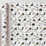Funny Grandad Birthday Wrapping Paper, Novelty Grandad Gift Wrap, Funny Birthday Wrapping Paper for Grandad