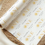 Personalised First Birthday Wrapping Paper, Custom Name, 1st Birthday Paper, Neutral Baby Gift Wrap, Modern First Birthday Wrap