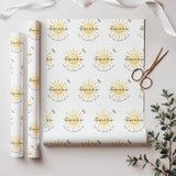 First Trip Around The Sun Wrapping Paper, Personalised 1st Birthday, First Birthday Wrapping Paper, Neutral Baby Wrap