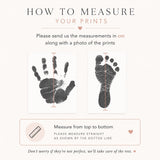 A5 Baby Hand & Footprint Gold Foil Keepsake Gift