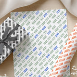 Personalised Name Wrapping Paper, Custom Text Gift Wrap, Any Name Any Age, Birthday Wrapping Paper, Custom Message Gift Wrap