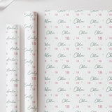 Personalised 18th Birthday Wrapping Paper, Custom 18th Birthday Paper, Girls 18th Gift Wrap, Personalised 18th Birthday Gift Wrap
