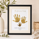 Family Handprint Print Foil Keepsake