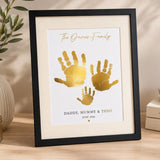 Family Handprint Print Foil Keepsake