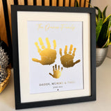Family Handprint Print Foil Keepsake