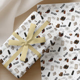 Funny Father’s Day Wrapping Paper, Dad Gift Wrap, Funny Dad Wrapping Paper, Novelty Father’s Day Gift Wrap for Dad