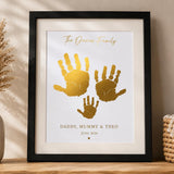 Family Handprint Print Foil Keepsake