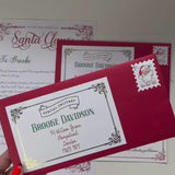 Personalised Letter From Santa, Real Gold Foil Envelope, Father Christmas Letter, Nice List Certificate, Stocking Filler, Unique Gift.