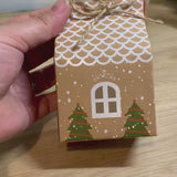 Christmas House Favour Boxes, Mini Gift Boxes, Name Place Boxes, Place Names, Christmas, Table Decor, Cookie Boxes, Sweet Boxes, Advent Box.