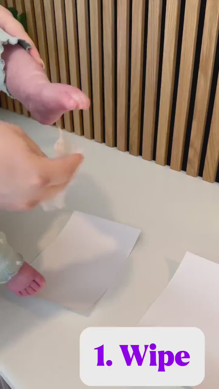 Baby Hand and Footprint Kit, Clean & Safe Inkless Prints, Perfect First Prints Keepsake Set, New Baby Gift, Baby Shower Gift.