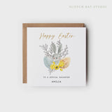 Personalised Easter Card For Special Family, Card for Special Couple, Easter Card for Family, Easter Card for Parents, Easter Gift.