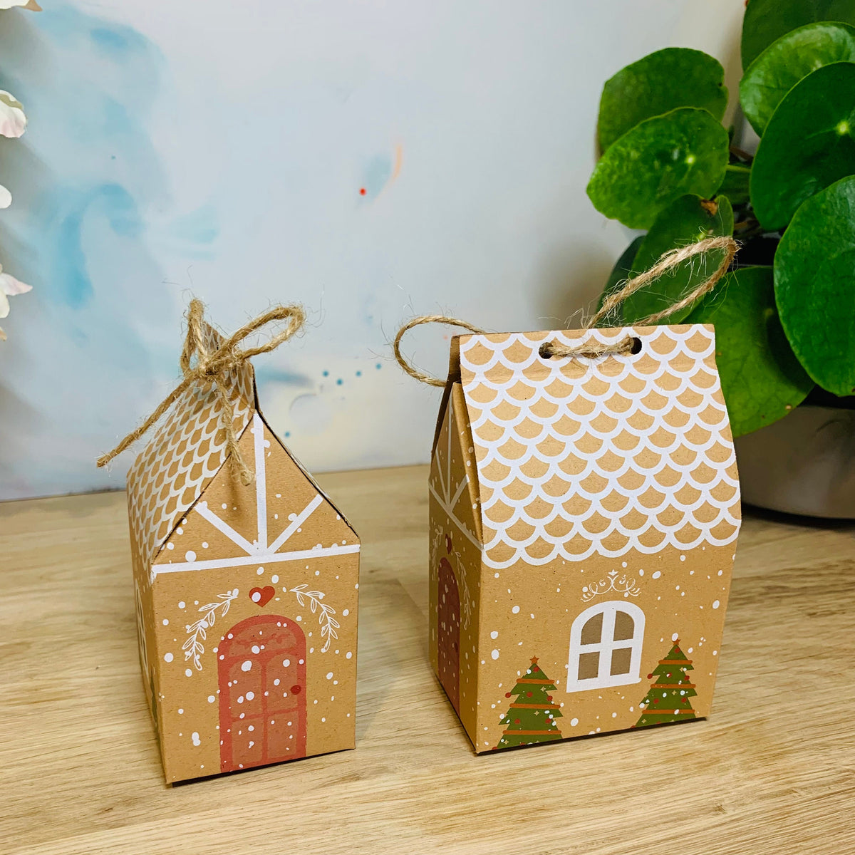 Christmas House Favour Boxes, Mini Gift Boxes, Name Place Boxes, Place Names, Christmas, Table Decor, Cookie Boxes, Sweet Boxes, Advent Box.