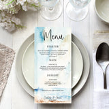 Seascape Wedding Menu | Full Matching Set
