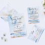 Seascape Wedding Invitation Set, RSVP, Details, Save the Date, Table Number, Nature Invites.