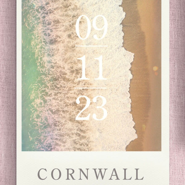 Beach Save The Date Postcard Invitations | Destination Wedding | Beach Wedding | Seaside | Abroad Wedding | Full Set Available.