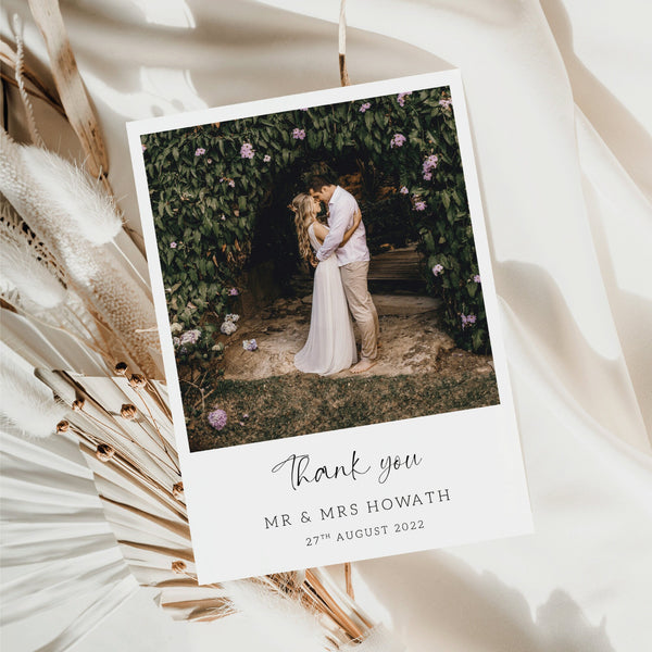 Personalised Photo Wedding Thank You Card, Wedding Thank You Cards, Photo Cards, Personalised Cards.