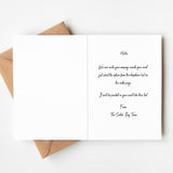 Personalised Wedding Acceptance Card, Destination Wedding, Coastal Wedding, Beach Wedding, Wedding RSVP, Wedding Card.