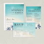 Sea & Palm Trees, Wedding Invitation Set, Destination Wedding, Coastal Wedding, Seaside Wedding, Beach Wedding Invites, Full Wedding Package