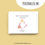 Personalised Birthday Card, Any Age, 1st, 2nd, 3rd, 4th Birthday, Princess Card, Granddaughter Birthday, Niece, Daughter, Fairytale Card.