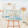 Wedding Welcome Sign, Table Plan, A1, A2, Seascape Design, Beach Wedding, Destination Wedding, Wedding Decor, Aisle Decor.