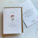 Plantable Bridesmaid Proposal Card, Eco Friendly Wildflower Seed Card, Flower Girl Proposal Card, Maid of Honour Card, Will you be my Card.